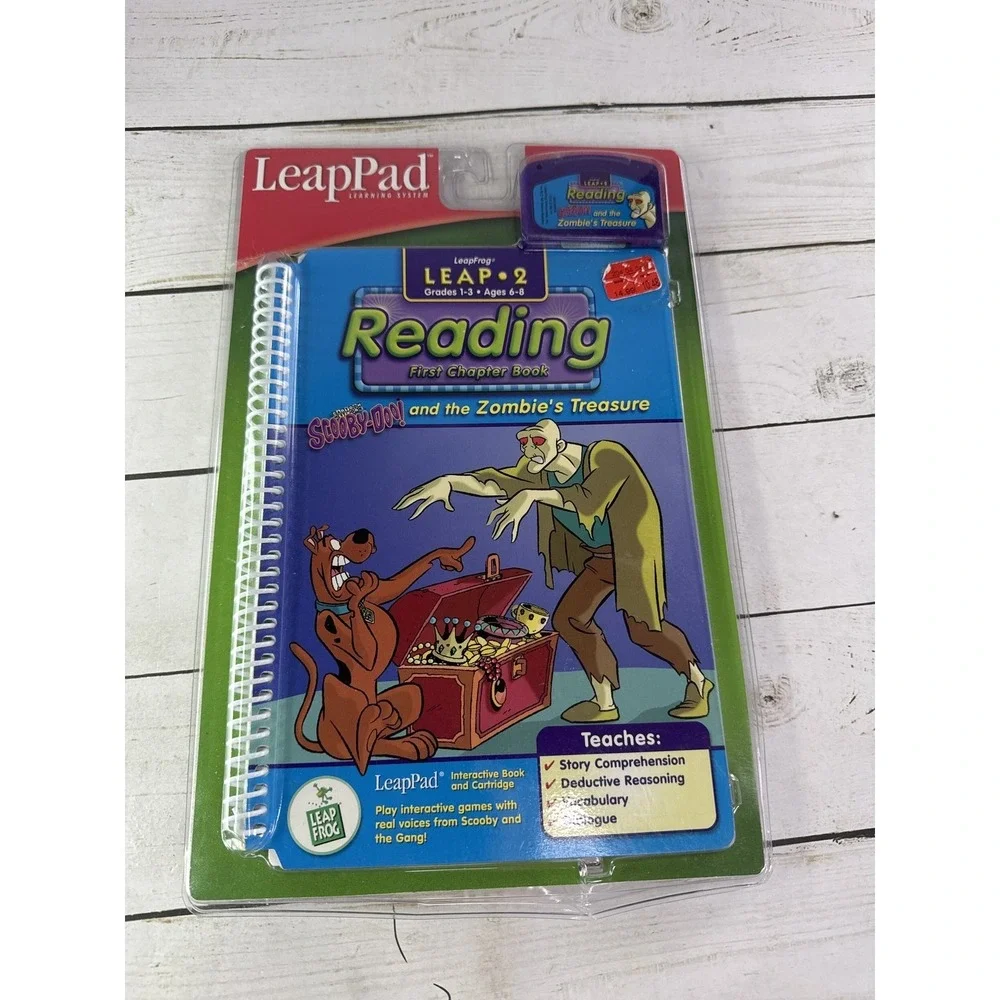 NEW LeapPad Leap 2 Reading Scooby-Doo and the Zombie's Treasure Book & Cartridge